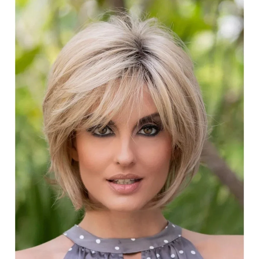 Whitney Wig by Envy, Envyhair Human Hair/Synthetic Blend Sparkling Champagne NEW